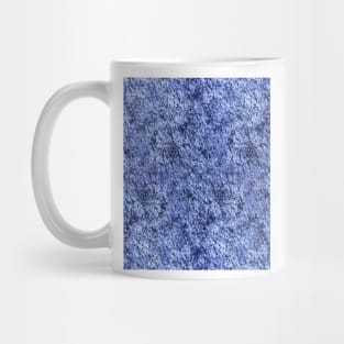 Abstract Blue Ink Brush Stripling Texture Mug